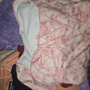 Floral Pink Women's Intimate Top